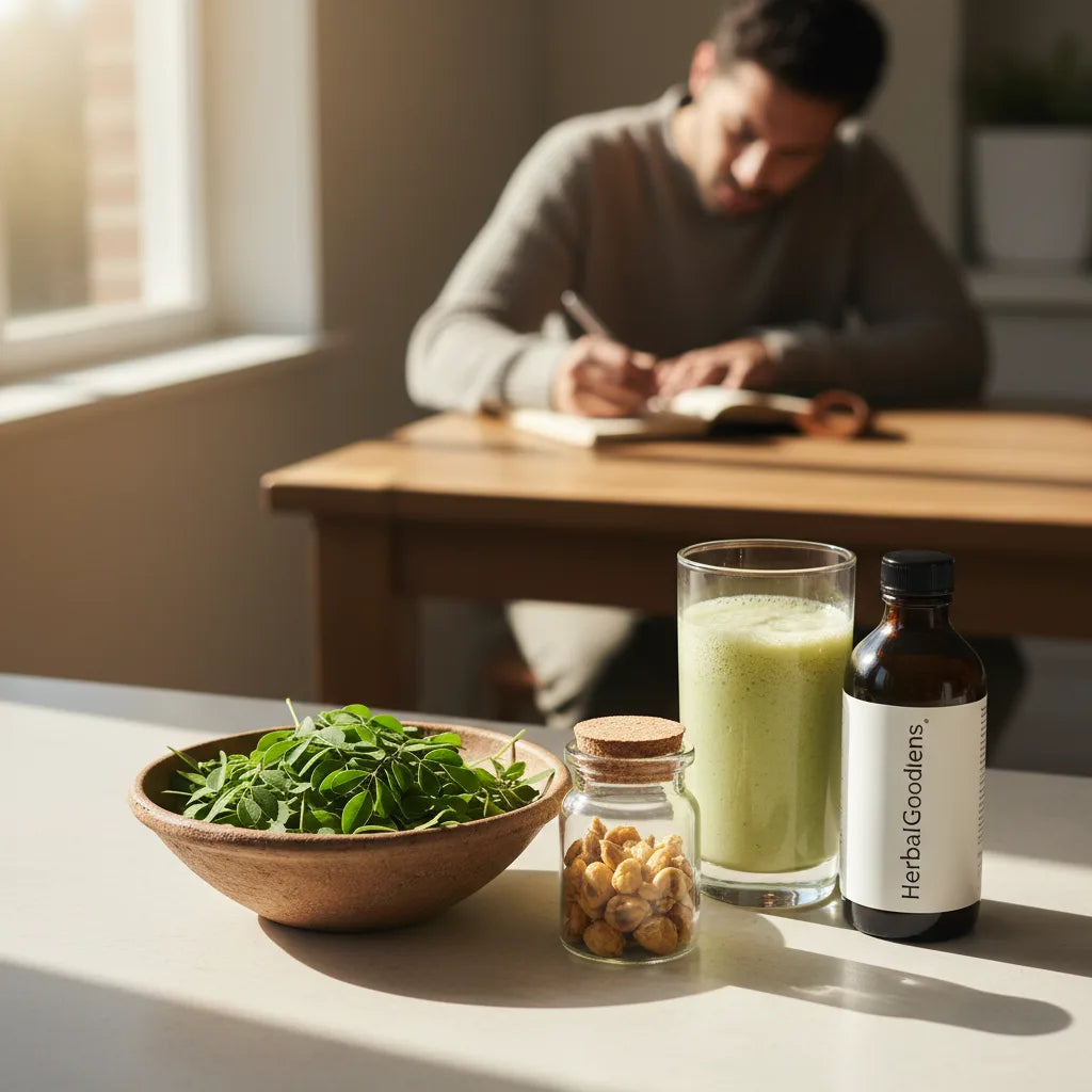 Moringa leaf, seed, and smoothie comparison