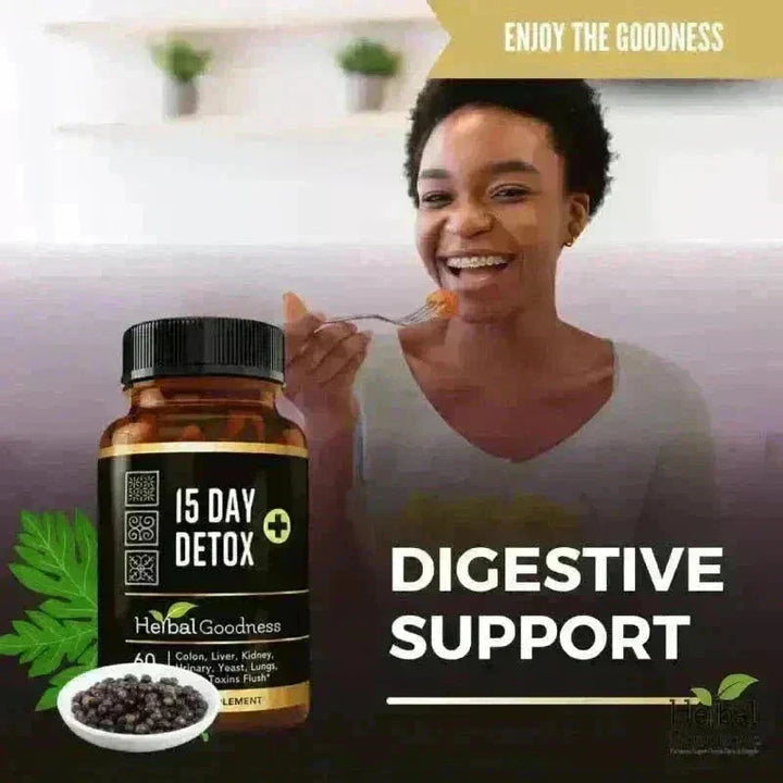 15 Day Detox - Capsules 60/600mg Capsules Herbal Goodness 