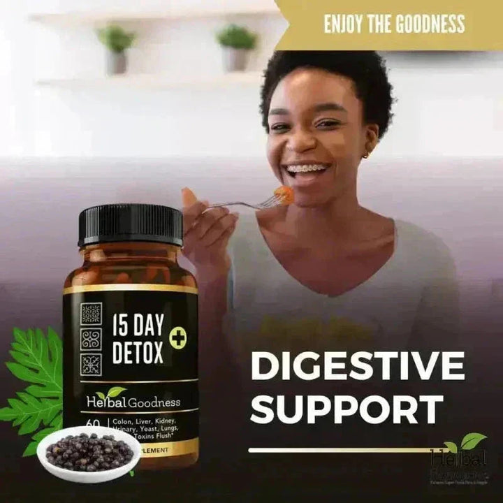 15 Day Detox - Capsules 60/600mg - Herbal Goodness Capsules Herbal Goodness 
