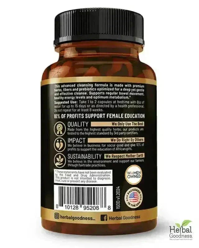 15 Day Detox - Capsules 60/600mg - Herbal Goodness Capsules Herbal Goodness 