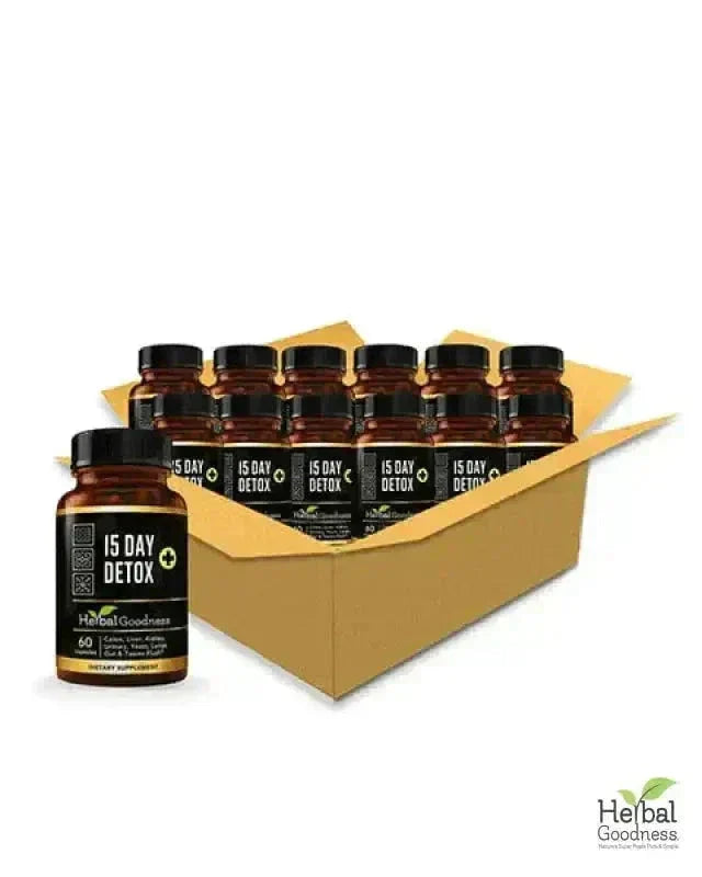 15 Day Detox - Capsules 60/600mg - Herbal Goodness Capsules Herbal Goodness Case Qty - (12) 