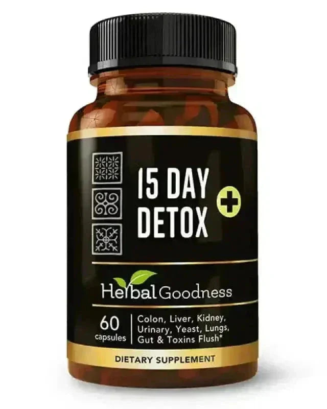 15 Day Detox - Capsules 60/600mg - Herbal Goodness Capsules Herbal Goodness Unit 