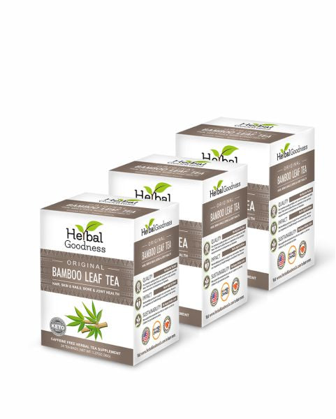 Bamboo Leaf Tea – Caffeine-Free | 24 Tea Bags (1.5g Each)