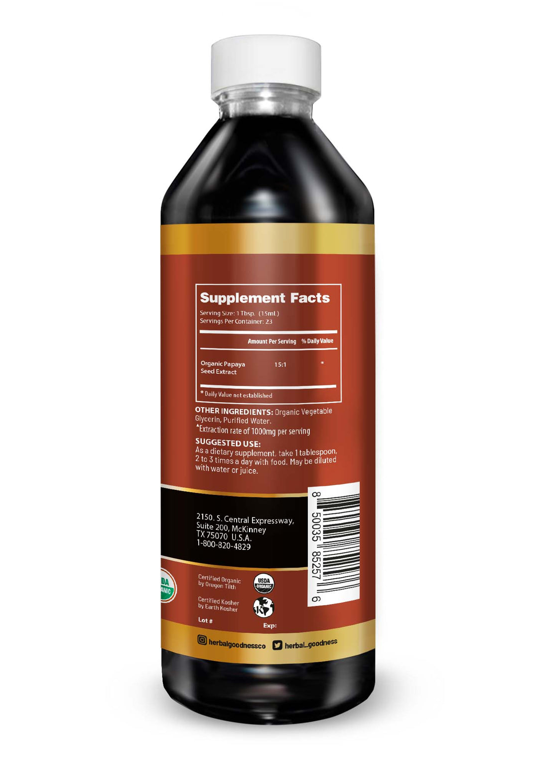 Body Detox Herbal Liquid Extract – Papaya Seed