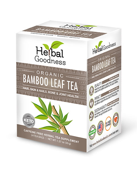 Bamboo Leaf Tea – Caffeine-Free | 24 Tea Bags (1.5g Each)