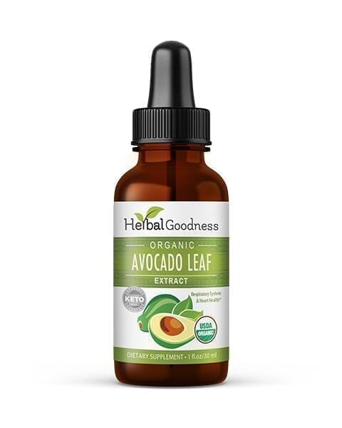 Avocado Leaf Extract - Organic - Liquid - Blood Sugar Support - Herbal Goodness Liquid Extract Herbal Goodness 1 oz 