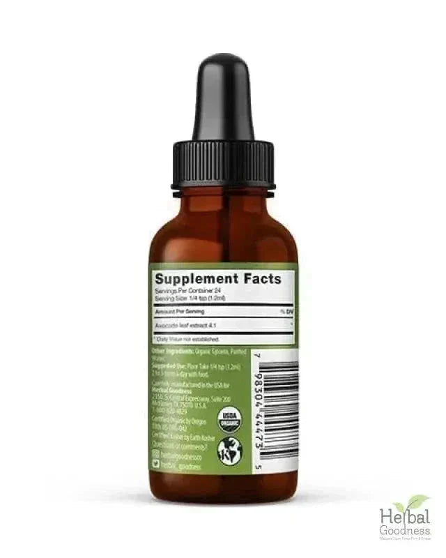 Avocado Leaf Extract - Liquid Extract - Herbal Goodness Liquid Extract Herbal Goodness 