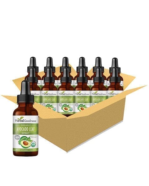 Avocado Leaf Extract - Organic - Liquid Liquid Extract Herbal Goodness 1 oz - Case (12) 