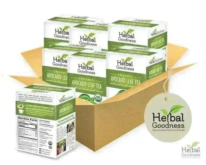 Avocado Leaf Tea - Organic 24/2g Tea bags - Immunity & Heart Health Tea & Infusions Herbal Goodness Buy Case Qty (6) 