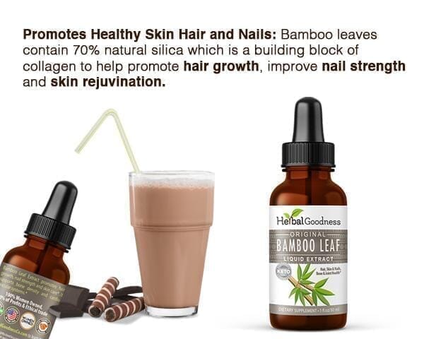 Bamboo Leaf Extract- Liquid - Bone, Hair, Skin & Nails - Herbal Goodness Liquid Extract Herbal Goodness 