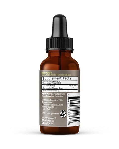 Bamboo Leaf Extract- Liquid - Bone, Hair, Skin & Nails - Herbal Goodness Liquid Extract Herbal Goodness 