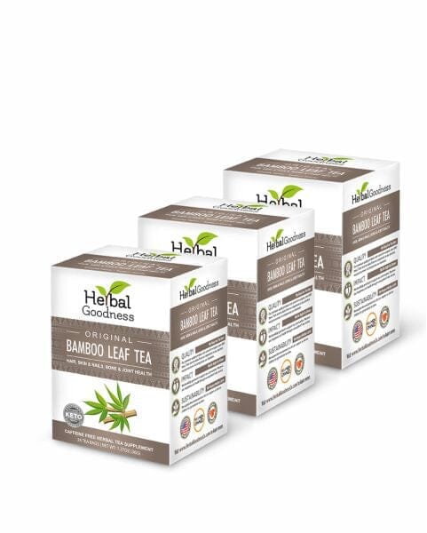Bamboo Leaf Tea – 24/1.5g Tea Bags - Nature's Collagen & Biotin Tea & Infusions Herbal Goodness 