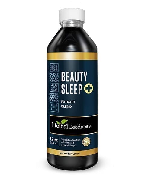 Beauty Sleep - Liquid Extract - Natural Rest and Radiance Anti Aging - Herbal Goodness Liquid Extract Herbal Goodness 12 oz 