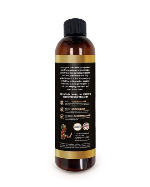 Black Seed Oil 8oz - Cold-Pressed Liquid - Immunity & Wellness Liquid Extract Herbal Goodness 