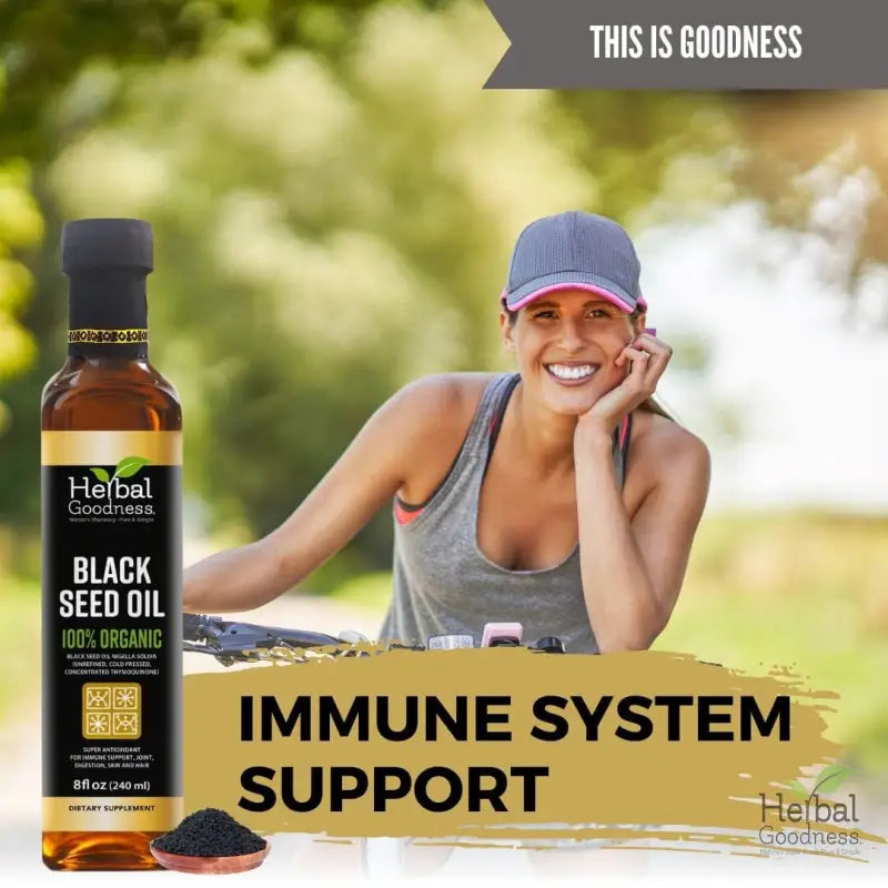 Black Seed Oil 8oz - Support Immune System, Joints, Skin, Hair, & Digestion (Non-GMO) - Herbal Goodness Liquid Extract Herbal Goodness 