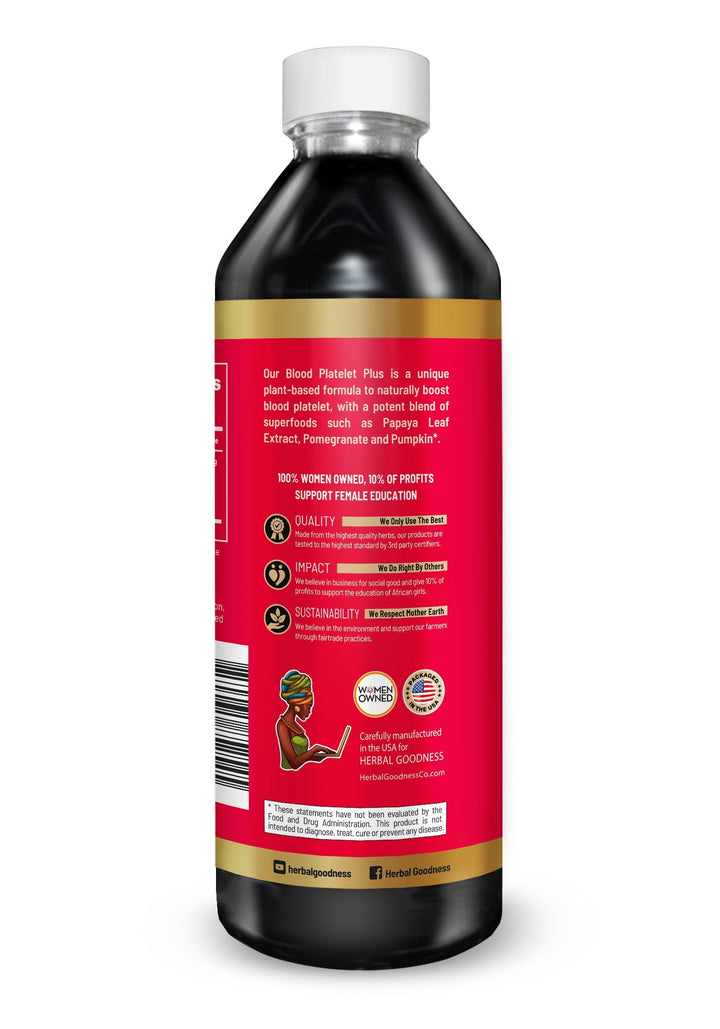 Blood Platelet Plus – Liquid Herbal Extract | 15X Strength Papaya Leaf - Herbal Goodness