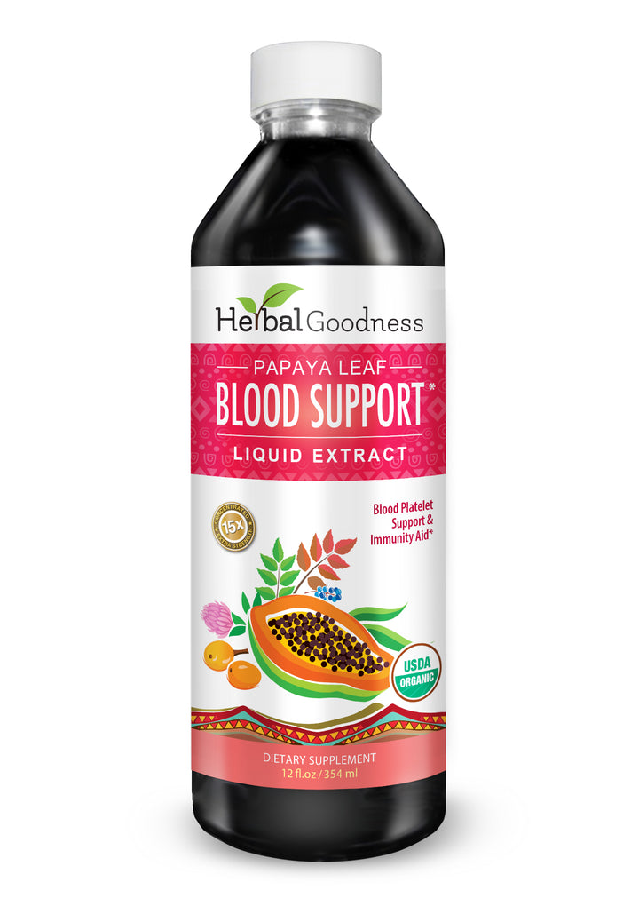 Papaya Leaf Extract Blood Support - Liquid Tincture