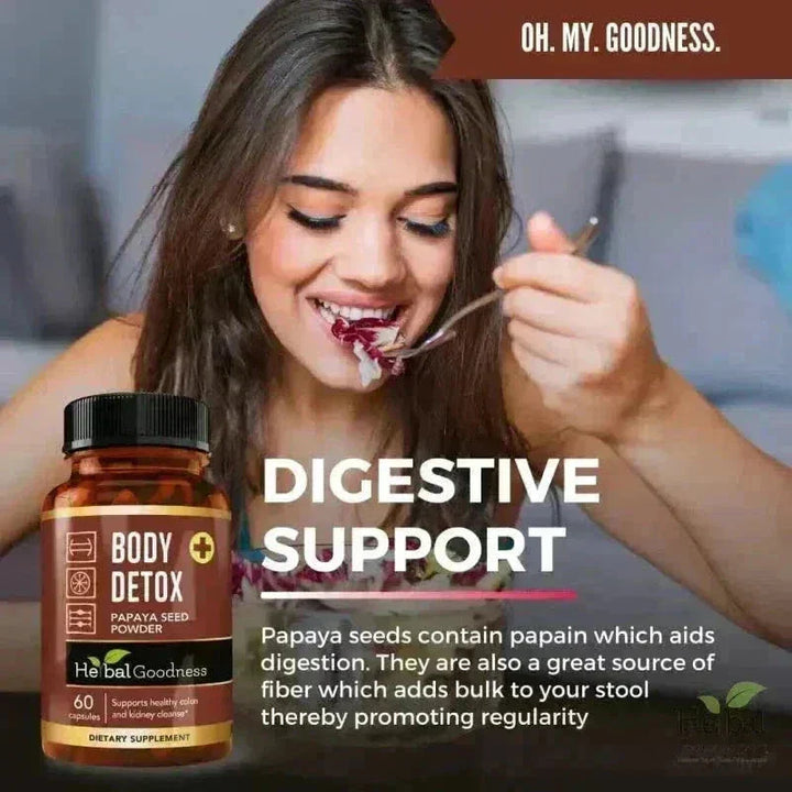 Body Detox Capsules 60ct /600mg Capsules Herbal Goodness 