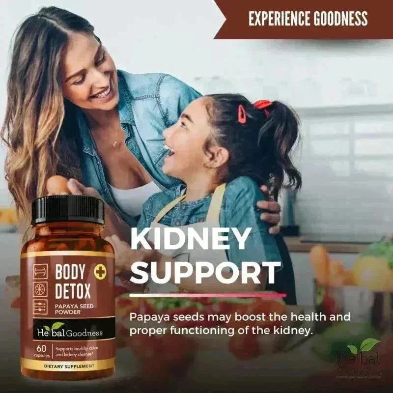 Body Detox Capsules 60ct /600mg Capsules Herbal Goodness 