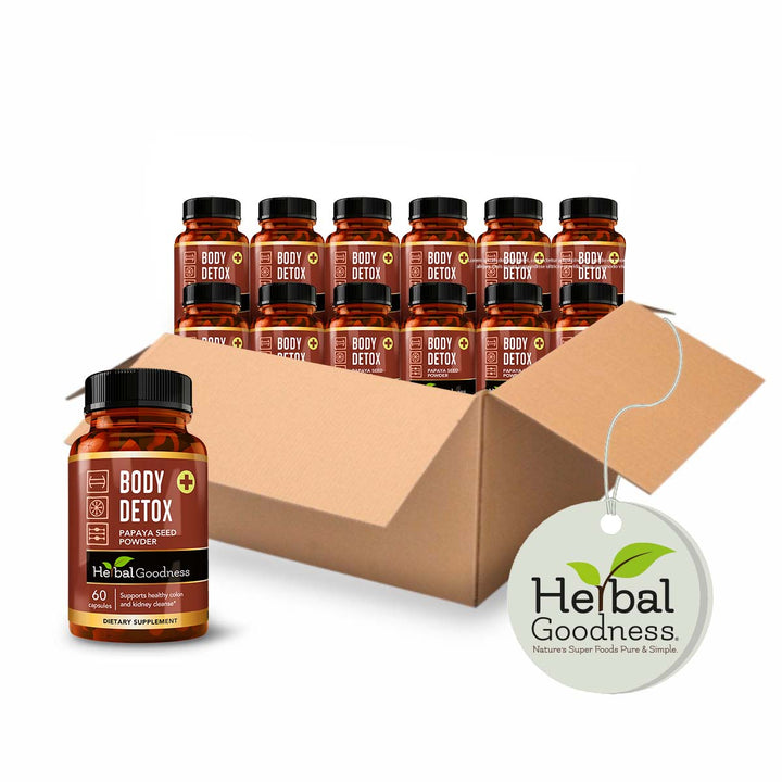 Body Detox Capsules 60ct /600mg - Herbal Goodness