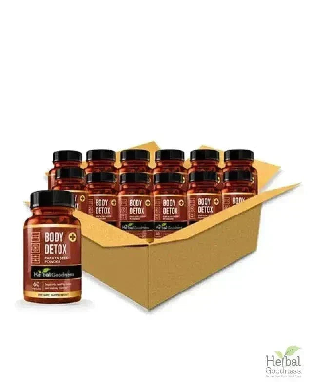 Body Detox Capsules 60ct /600mg Capsules Herbal Goodness Case Qty - (12) 