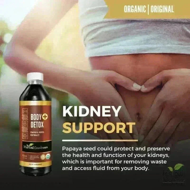 Body Detox with Papaya Seed - Organic 1oz 15X Liquid Extract - Intestine & Gut Cleanse Liquid Extract Herbal Goodness 