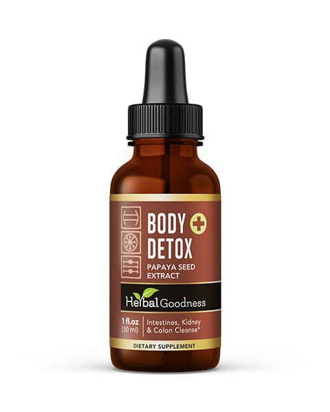 Body Detox Herbal Liquid Extract – Papaya Seed Liquid Extract Herbal Goodness 1oz 