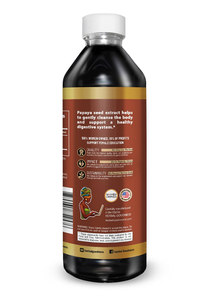 Body Detox Herbal Liquid Extract – Papaya Seed - Herbal Goodness