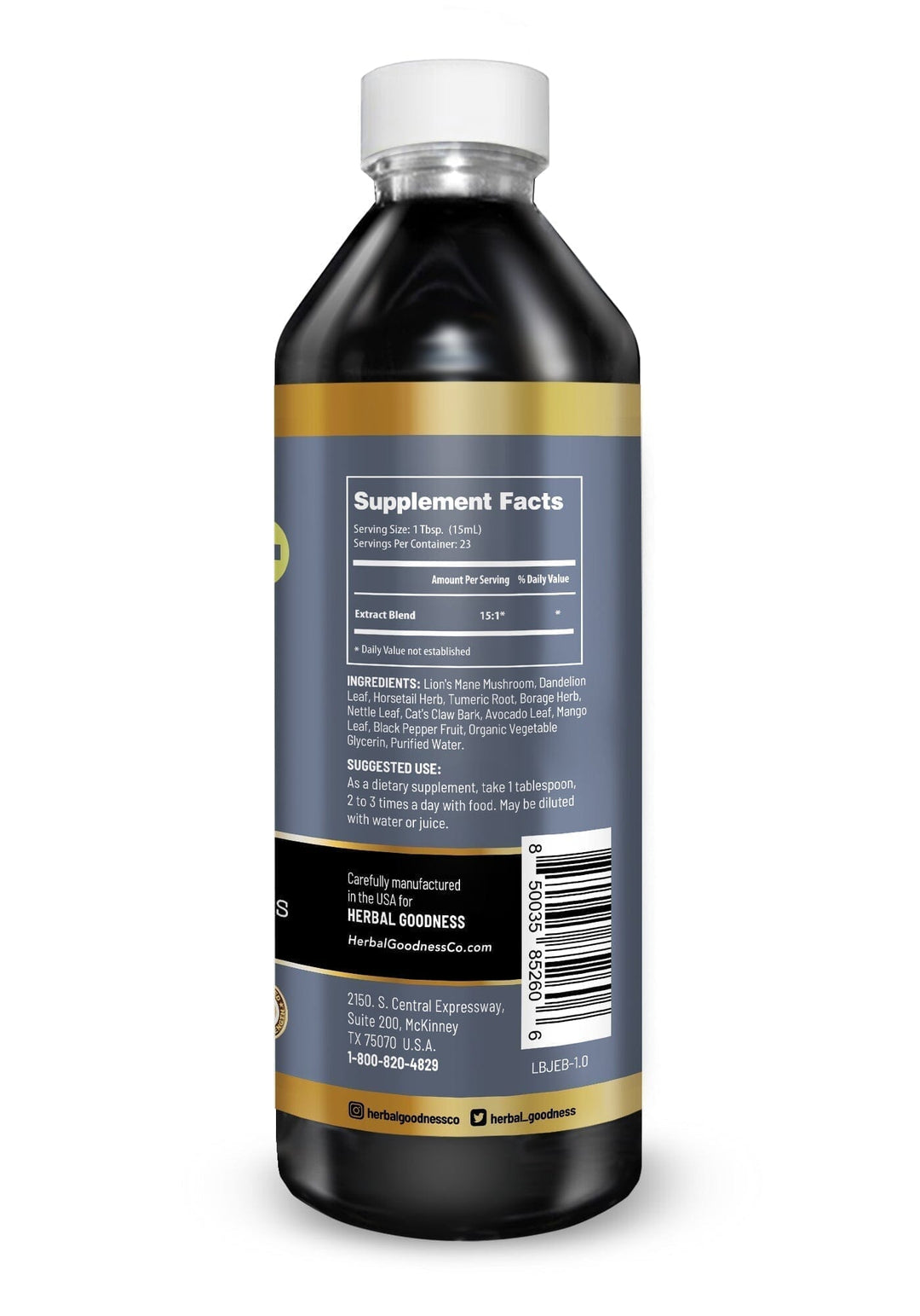 Bone and Joint - 1oz 15X Liquid Extract - Bone & Joint Aid Liquid Extract Herbal Goodness 