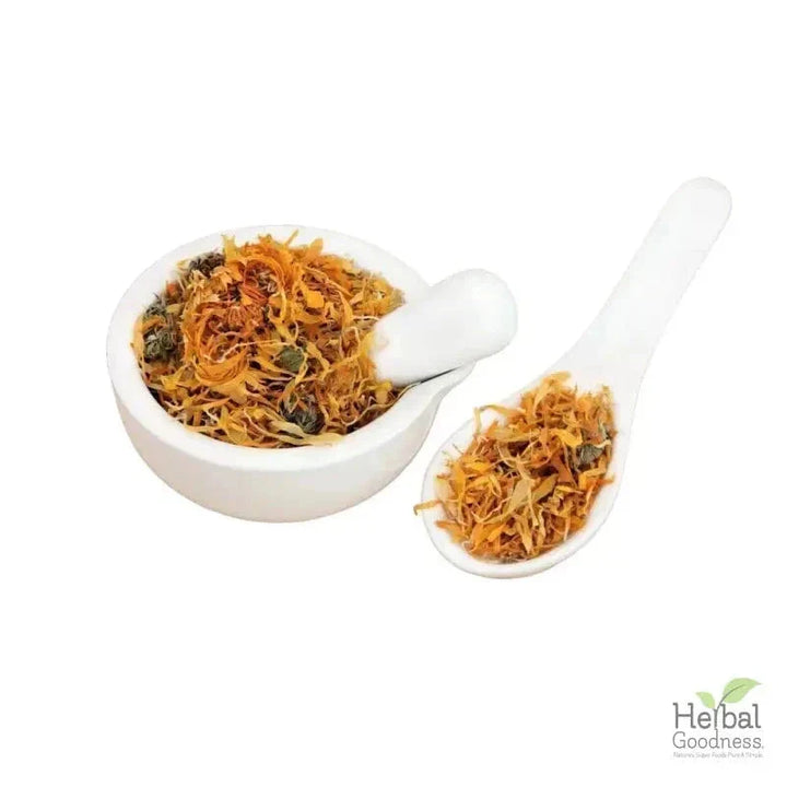 Bulk Herbs & Roots - 4oz Organic bulk teas for digestion, energy, detox Bulk Herb Herbal Goodness Calendula Flower 