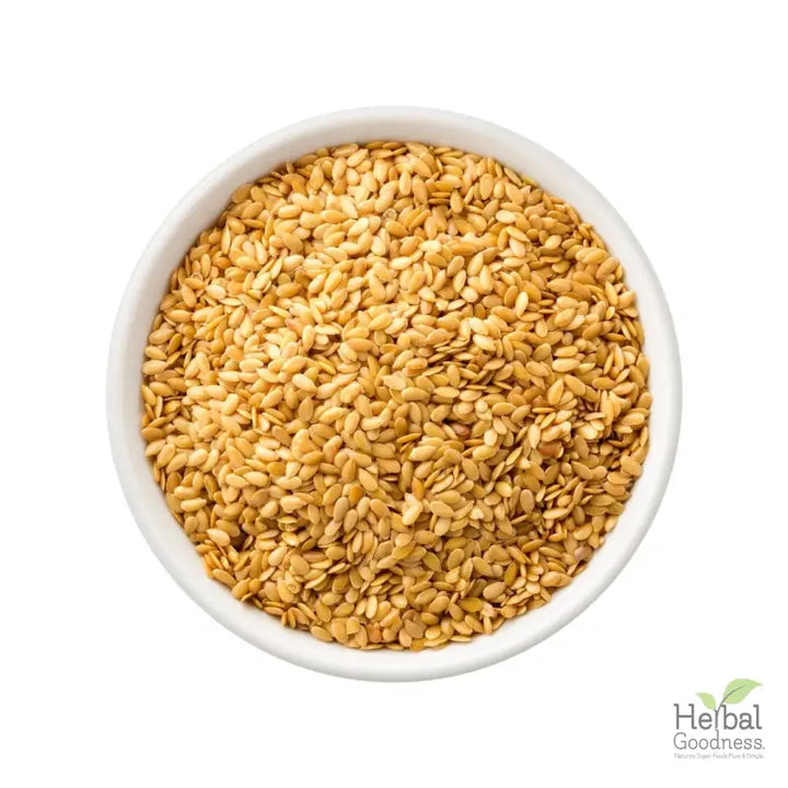 Bulk Seeds 4oz - Rich in Natural Omega 3, 6 & 9 - Herbal Goodness Bulk Herb Herbal Goodness Flax Seed (Golden) 4oz 