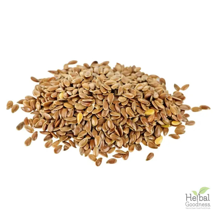 Bulk Seeds 4oz - Rich in Natural Omega 3, 6 & 9 - Herbal Goodness Bulk Herb Herbal Goodness Flax Seed (Brown) 4oz 