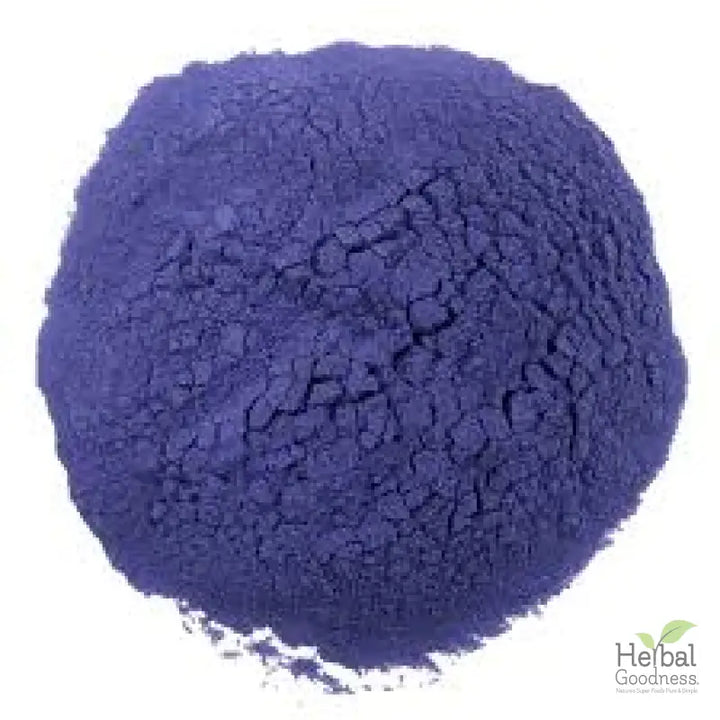 Vibrant purple powder’s fine texture in Bulk Teas and Tisanes for heart health benefits