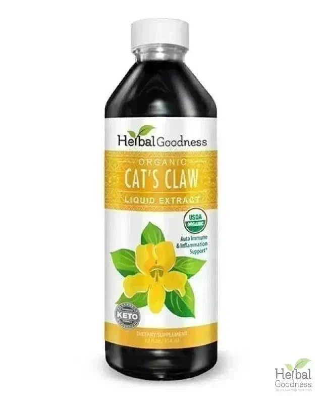 Cat's Claw Extract - Organic Liquid - Joint and Bone Support - Herbal Goodness Liquid Extract Herbal Goodness 12 oz 