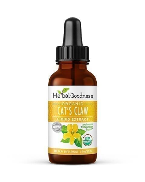 Cat's Claw Extract - Organic Liquid - Joint and Bone Support - Herbal Goodness Liquid Extract Herbal Goodness 1oz 