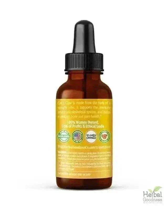 Cat's Claw - Organic 1oz 15X Liquid Extract - Joint Health Liquid Extract Herbal Goodness 