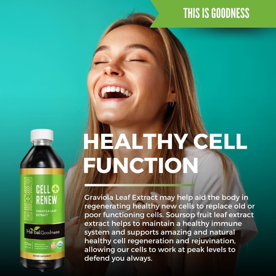 Cell Renew and Rejuvenation Plus - Organic - Liquid 12oz - Healthy Cell Support & Immune System Function - Herbal Goodness Liquid Extract Herbal Goodness 