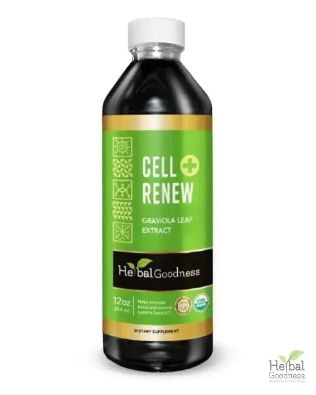 Cell Renew and Rejuvenation Plus - Organic - Liquid 12oz - Healthy Cell Support & Immune System Function - Herbal Goodness Liquid Extract Herbal Goodness 12oz 