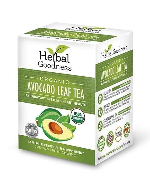 Organic Avocado Leaf Tea from Herbal Goodness Digestive Health Bundle for gut health