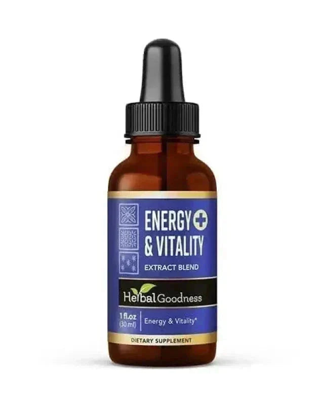 Energy and Vitality - Liquid Extract 12oz - Herbal Goodness Liquid Extract Herbal Goodness 1 oz 