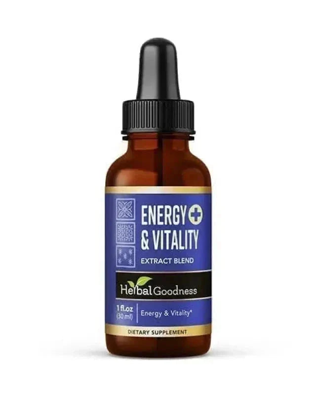 Energy and Vitality - Liquid 12oz - Herbal Goodness Liquid Extract Herbal Goodness 1 oz 