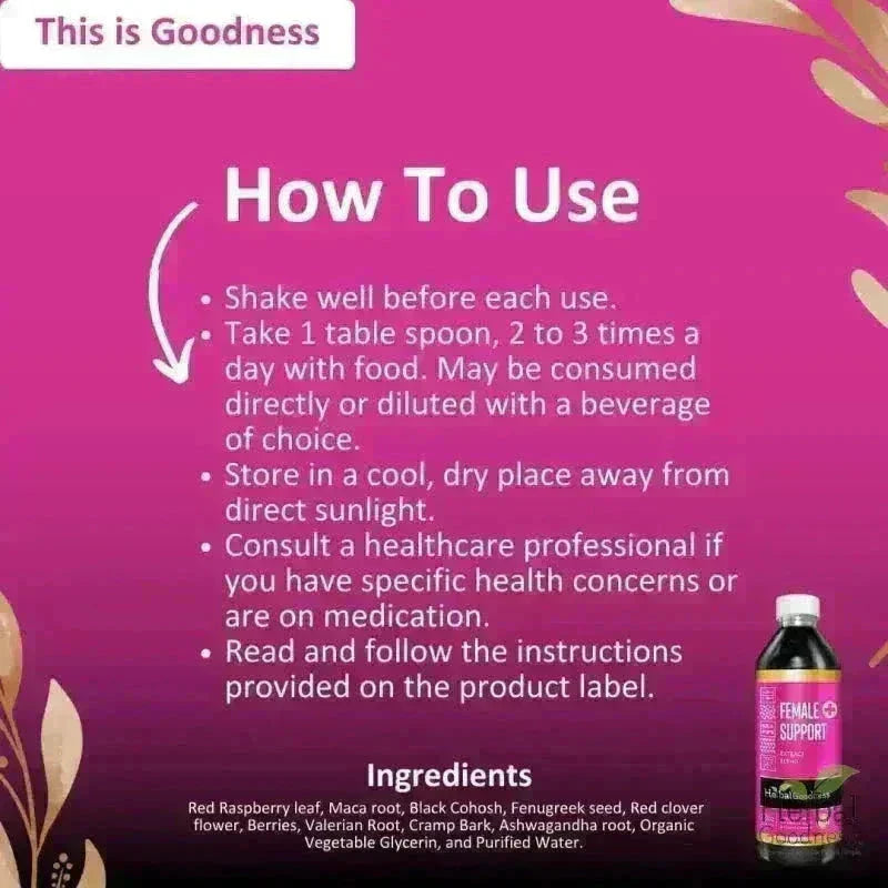 Female Support - Liquid Extract Liquid Extract Herbal Goodness 