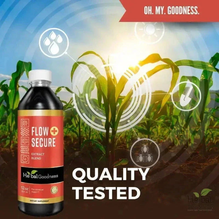Flow Secure Plus - Liquid Tincture - Female Health Support - Herbal Goodness Liquid Extract Herbal Goodness 