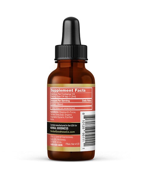 Flow Secure Plus - Liquid Tincture - Female Health Support - Herbal Goodness Liquid Extract Herbal Goodness 