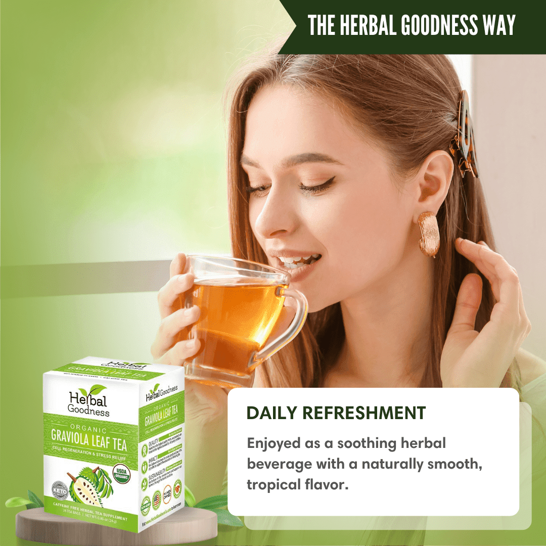 Graviola Soursop Leaf Extract – 10X 60/600mg Capsules - Cell Renew & Immunity Capsules Herbal Goodness 