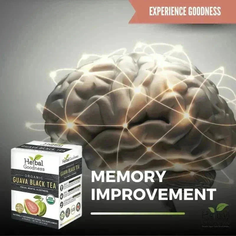 Guava Black Tea - Organic 24/2g Tea bags - Clarity, Focus & Mental Alertness Tea & Infusions Herbal Goodness 