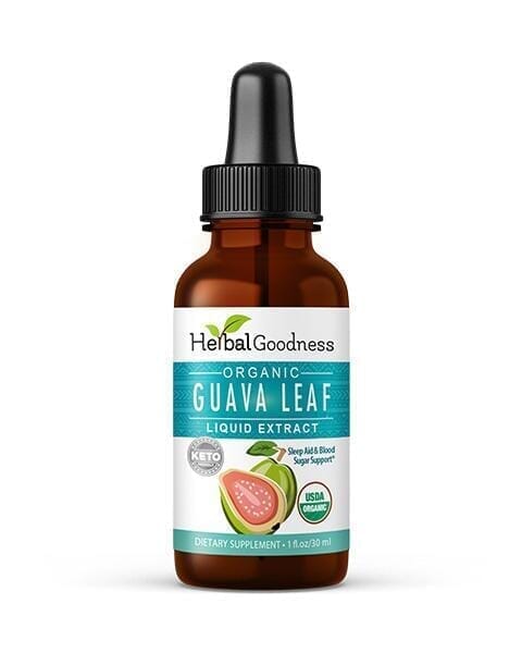 Guava Leaf Extract - Organic Liquid - Sleep & Relaxation - Herbal Goodness Liquid Extract Herbal Goodness 1oz 