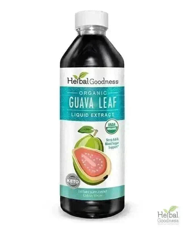 Guava Leaf - Organic 1oz 15X Liquid Extract - Immunity & Herbal Health Liquid Extract Herbal Goodness 12oz 