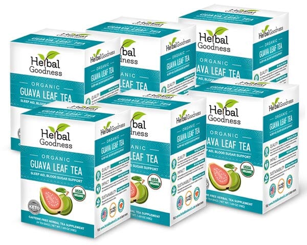 Guava Leaf Tea - Organic - Tea 24/2g - Sleep Aid & Blood Sugar Support - Herbal Goodness Herbal Goodness Case (6) -10% off 