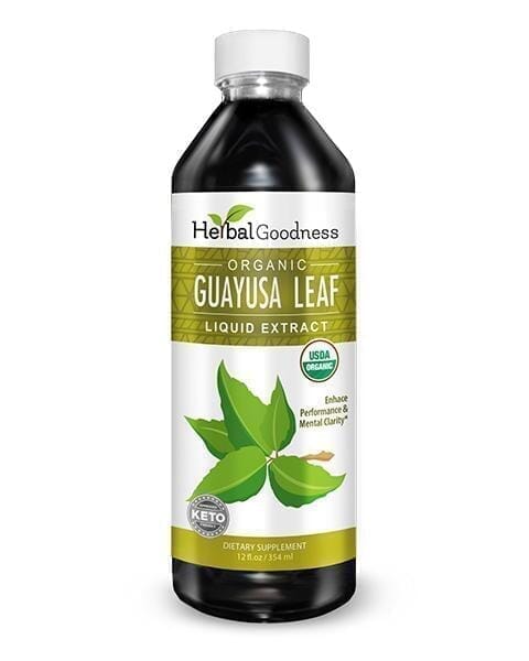 Guayusa Leaf Extract - Organic - Liquid - Energy, Focus & Alertness - Herbal Goodness Liquid Extract Herbal Goodness 12oz 